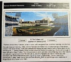 Yankee Stadium Panorama Lithograph 1991 Print #323/600 Signed by Andy Jurinko