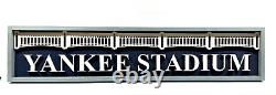 Yankee Stadium Raised Letters Facade Framed All Wooden Sports Room Display WOW