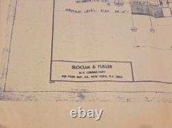 Yankee Stadium Remodeled 1974 Original Blue Print Whiteprint Blueline Used