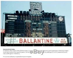 Yankee Stadium Scoreboard Vintage 1950's New York Yankees Larsen Mickey Mantle