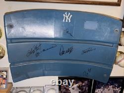 Yankee Stadium SeatBack Signed Mattingly, Torre, Reggie, Goose, Cano & Brosius