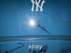 Yankee Stadium SeatBack Signed Mattingly, Torre, Reggie, Goose, Cano & Brosius