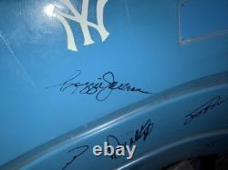 Yankee Stadium SeatBack Signed Mattingly, Torre, Reggie, Goose, Cano & Brosius