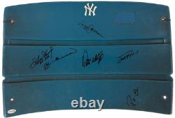 Yankee Stadium Seat Back Signed Mattingly Reggie Torre Goose Cano Brosius JSA
