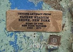 Yankee Stadium Seat Stanchion original stadium 1940's Era Game Used Cast Iron