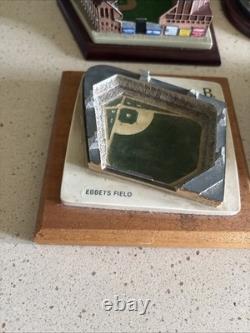 Yankee Stadium + Shea Stadium + Ebbets Field Danbury Mint Replicas Free Shipping