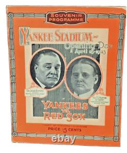 Yankee Stadium Souvenir Program 1923 Reprint 1973