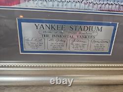 Yankee Stadium The Immortal Yankees Beautiful Picture Certified All American