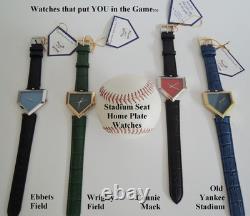 Yankee Stadium seat baseball watch USA designed and built Steel or gold plated