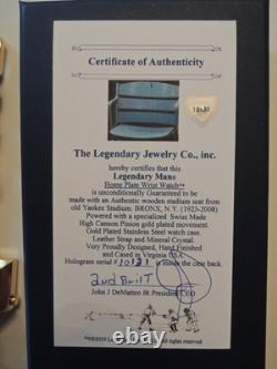 Yankee Stadium seat baseball watch USA designed and built Steel or gold plated