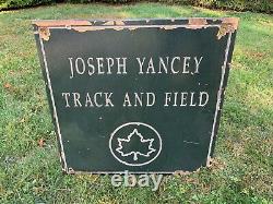 Yankee stadium original groundbreaking Joeseph Yancey Track and Field sign