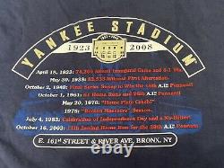 Yankees 2008 Yankee Stadium Farewll Exclusive Broken Red Sox Dreams T-Shirt RARE