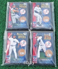 Yankees CORE FOUR 7X5 PLAQUES JETER, RIVERA, with Yankees Stadium dirt