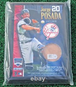 Yankees CORE FOUR 7X5 PLAQUES JETER, RIVERA, with Yankees Stadium dirt