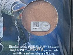 Yankees CORE FOUR 7X5 PLAQUES JETER, RIVERA, with Yankees Stadium dirt