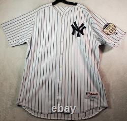 Yankees Jersey Men Size 52 Baseball Majestic Stripe Jeter RARE Old Stadium Patch