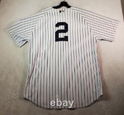 Yankees Jersey Men Size 52 Baseball Majestic Stripe Jeter RARE Old Stadium Patch