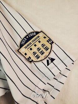 Yankees Jersey Men Size 52 Baseball Majestic Stripe Jeter RARE Old Stadium Patch