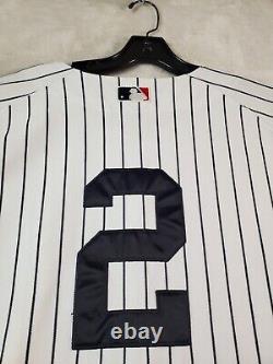 Yankees Jersey Men Size 52 Baseball Majestic Stripe Jeter RARE Old Stadium Patch
