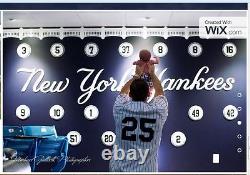 Yankees Jorge Posada 3D sign art Jersey NY New York Baseball Judge stadium