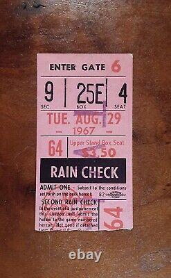 Yankees Red Sox Play 40 Innings in 24 Hrs Longest Gm Stadium History 1967 Ticket