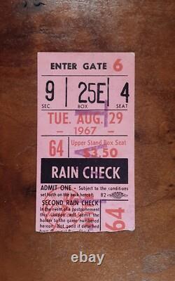 Yankees Red Sox Play 40 Innings in 24 Hrs Longest Gm Stadium History 1967 Ticket