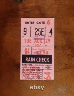 Yankees Red Sox Play 40 Innings in 24 Hrs Longest Gm Stadium History 1967 Ticket