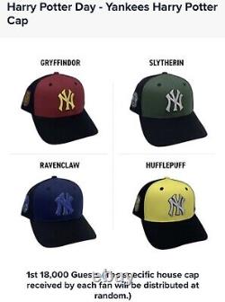 Yankees SGA Harry Potter Hat Cap Qty 1 Ravenclaw Slytherin Gryffindor Hufflepuff