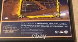 Yankees Stadium 1923-2008 Foul Pole Mesh Plaque / Steiner Certified Read