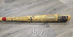 Yankees Stadium Baseball Bat Signed By (40) With Yogi Berra, Jackson, Ford, Etc
