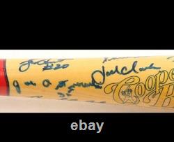 Yankees Stadium Baseball Bat Signed By (40) With Yogi Berra, Jackson, Ford, Etc