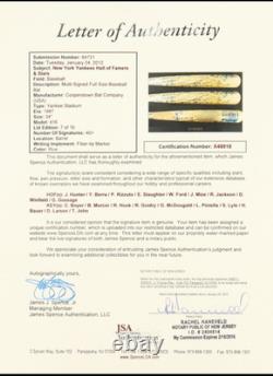 Yankees Stadium Baseball Bat Signed By (40) With Yogi Berra, Jackson, Ford, Etc