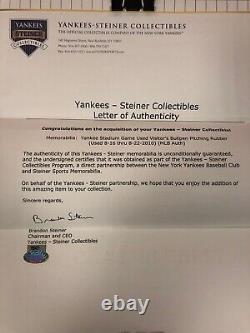 Yankees Stadium Game Used Pitching Rubber Authenticated Steiner Collectible