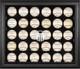Yankees Stadium Logo Black Framed 30-ball Display Case