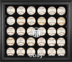 Yankees Stadium Logo Black Framed 30-Ball Display Case-Fanatics