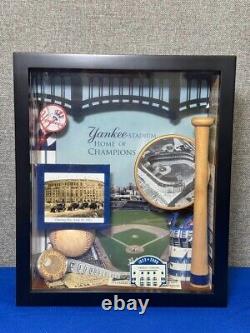 Yankees Stadium Shadow Box New York Baseball Team Stadium Memorabilia Shrine