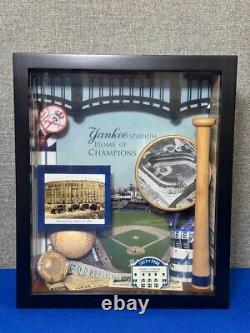 Yankees Stadium Shadow Box New York Baseball Team Stadium Memorabilia Shrine