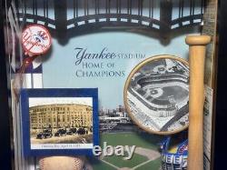Yankees Stadium Shadow Box New York Baseball Team Stadium Memorabilia Shrine
