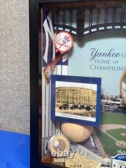 Yankees Stadium Shadow Box New York Baseball Team Stadium Memorabilia Shrine