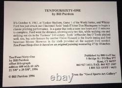 Yankees World Series Art Original Stadium Ten/Four/Sixty-One Lithograph MLB