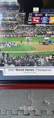 Yankees Yankee Stadium 2009 World Series Champions Panoramic Poster #2062 framed