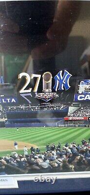 Yankees Yankee Stadium 2009 World Series Champions Panoramic Poster #2062 framed