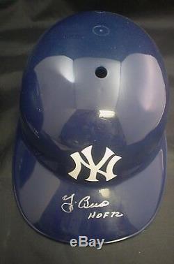 Yogi Berra Autograph Signed New York Yankees HOF 72 Stadium Helmet SGC Certified