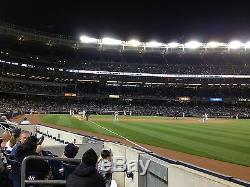 You Pick 9-Game Plan 2 Field Level Sec. 110 Row 2 New York Yankees Tickets