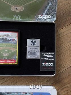 Zippo Stadium Collection MLB New York Yankees Yankee Stadium Lighter Tin Set